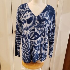 Avalin blue & white tie-dye 100% cotton one size